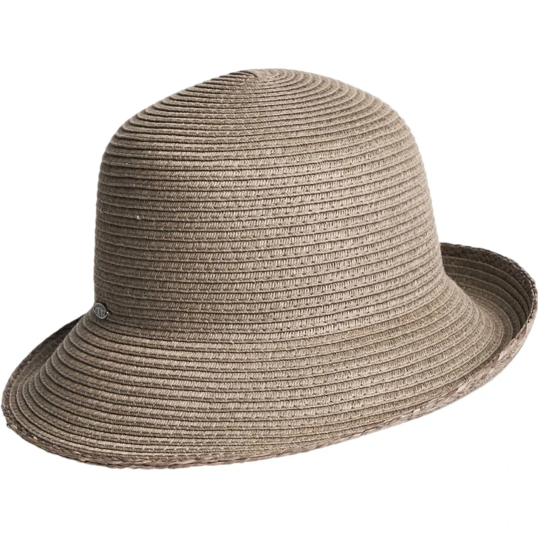 Cleo Cloche Hat with Brim and Raffia - Women's