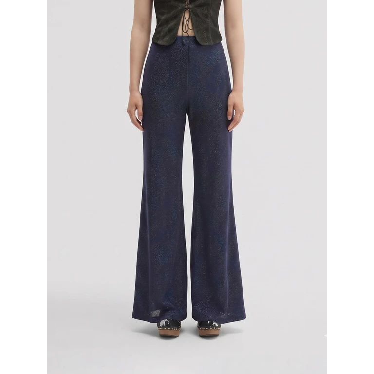 Easy Flared Trousers in Organic Cotton Blend (M25I1ACJP021JL00600)