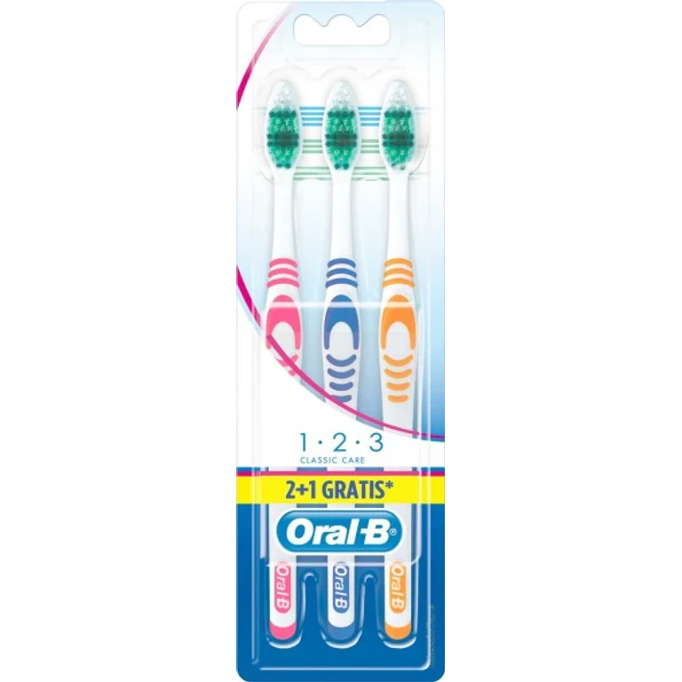Oral-B Classic Care Medium Toothbrushes 3 Pieces