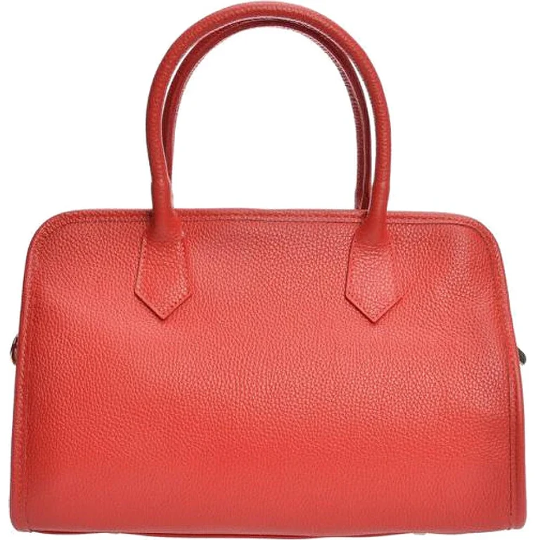 Red Leather Handbag for Women