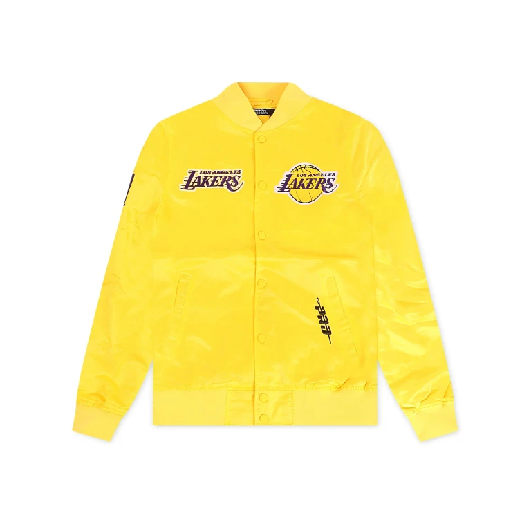 LA Lakers Souvenir Satin Jacket - Gold
