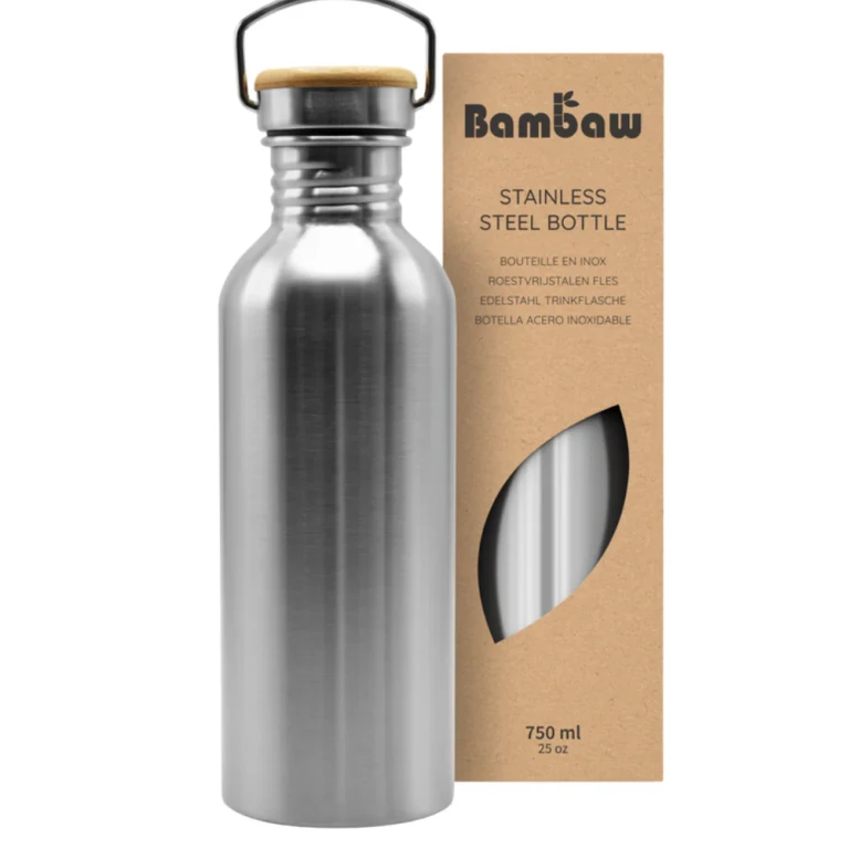 Stainless Steel Water Bottle 750ml Steel Naturale