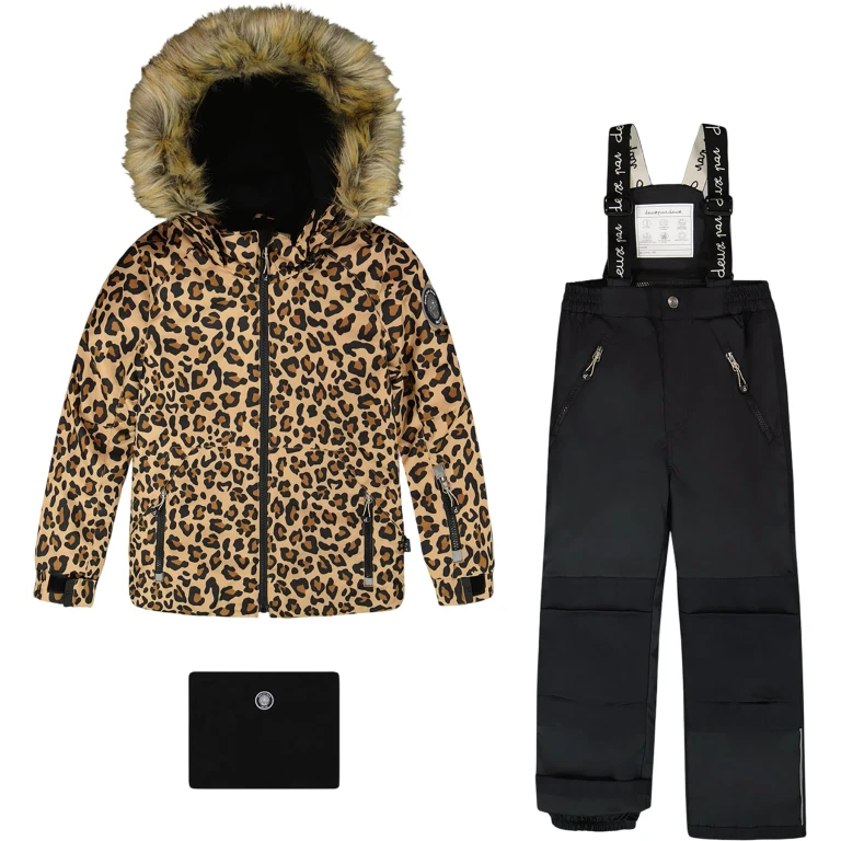 Leopard Play Two-Piece Snowsuit - Little Girl