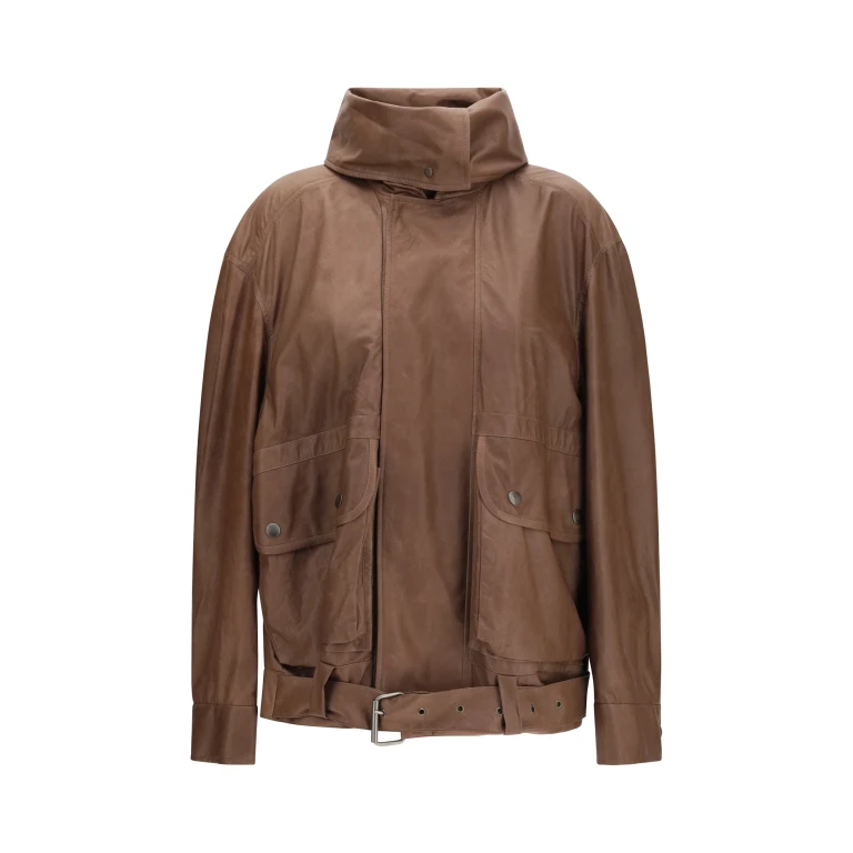 Leather Jacket Isa Currant