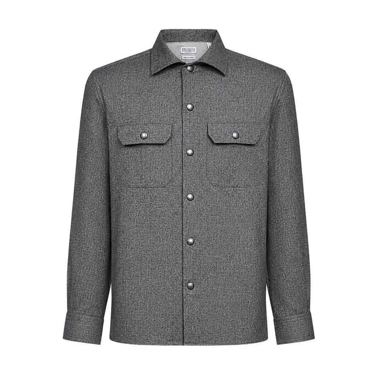 Brunello Cucinelli Chemise - Gris (MY6660721C002)