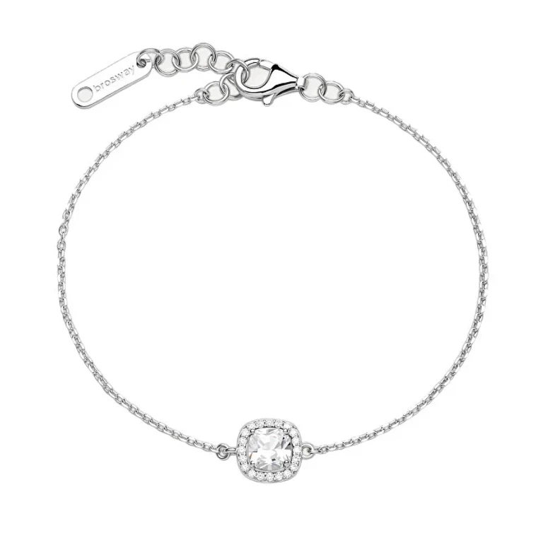 Coordinated Silver Bracelet With Fancy Cubic Zirconia Infinite White Fiw158