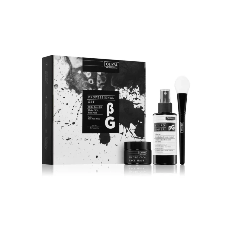 Professional βG gift set for intense skin hydration rebalancing hydrating tonic lotion pH skin 150 ml + intense hydrating face mask 30 ml + bru
