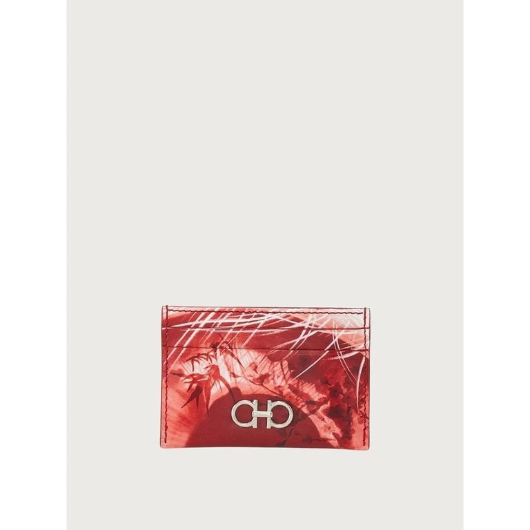 Red Calf Leather Cardholder