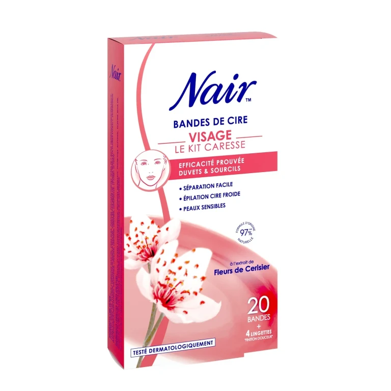 Cherry Blossom Cold Wax Strips Face x20