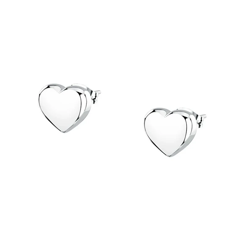 Stainless Steel Heart Intertwined Earrings Sazc17