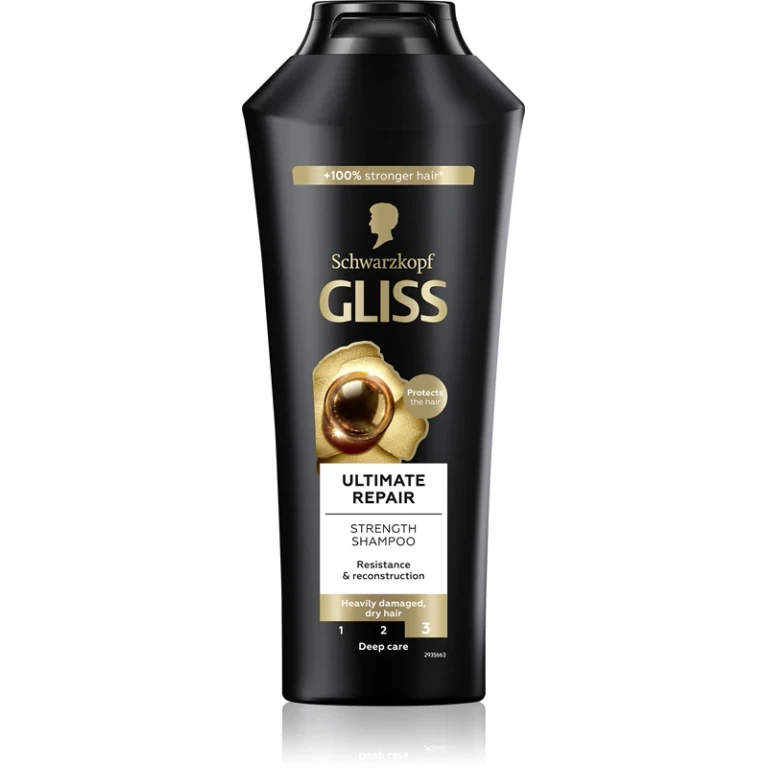 Gliss Ultimate Repair Strengthening Shampoo for Damaged and Dry Hair 400ml