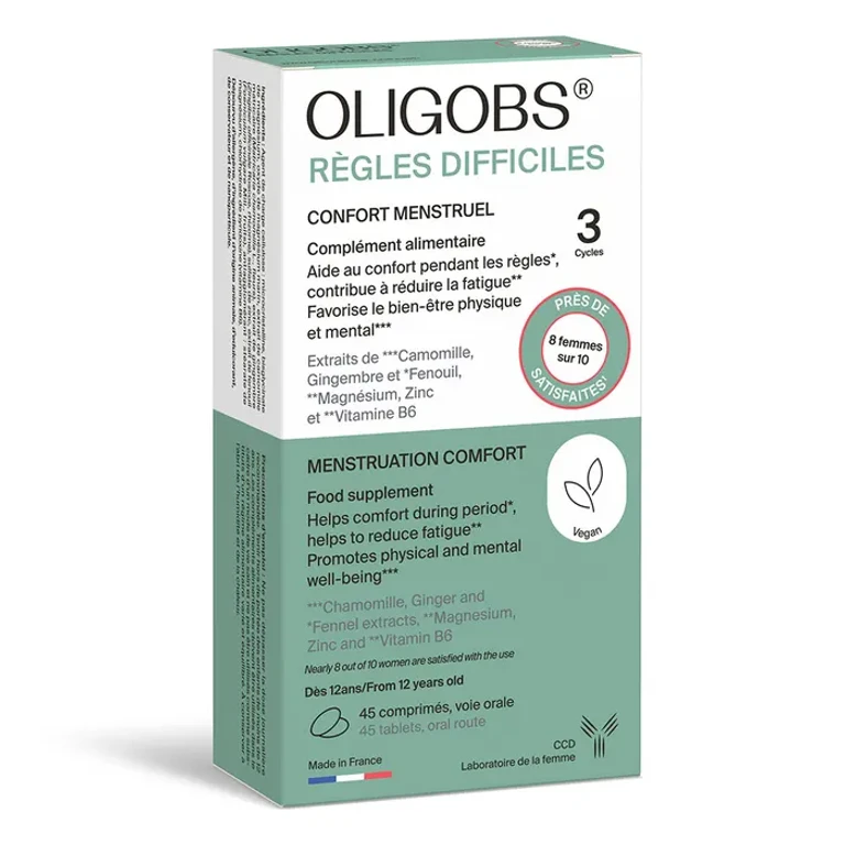 Oligobs Difficult Periods - Menstrual Comfort - 45 Tablets