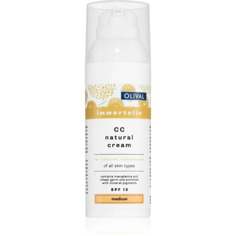 Immortelle Natural CC cream moisturizing SPF 12 medium color 50 ml