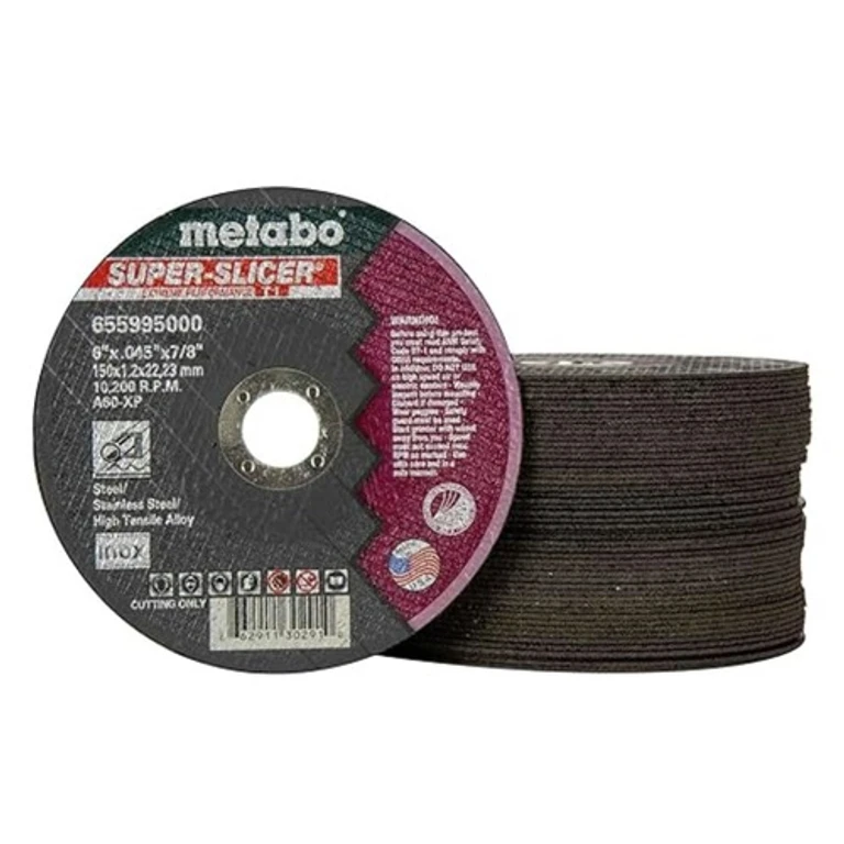 US655995050 (50/Carton) A60XP Super Slicer T1 6 in. x 0.45 in. x 7/8 in. Cutting Wheel Pack