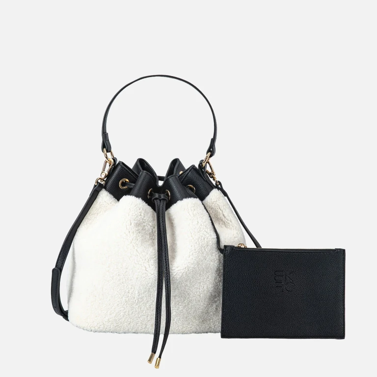 by Mia K. - Saryn Faux Fur Bucket Bag and Set