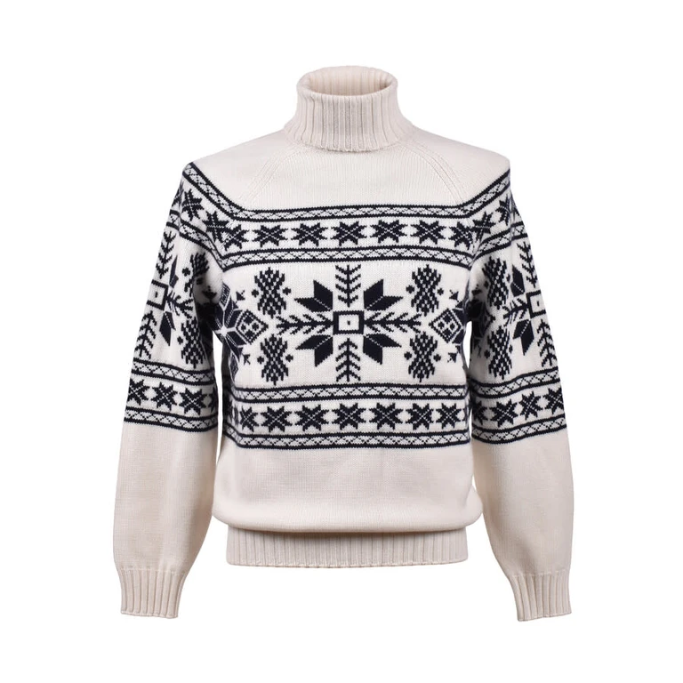 Men'S Panama Navy Cashmere Turtleneck Sweater