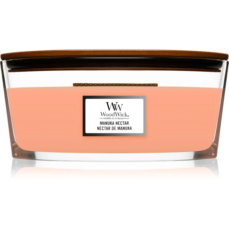 Manuka Nectar Scented Candle with Wooden Wick (Hearthwick) 16oz