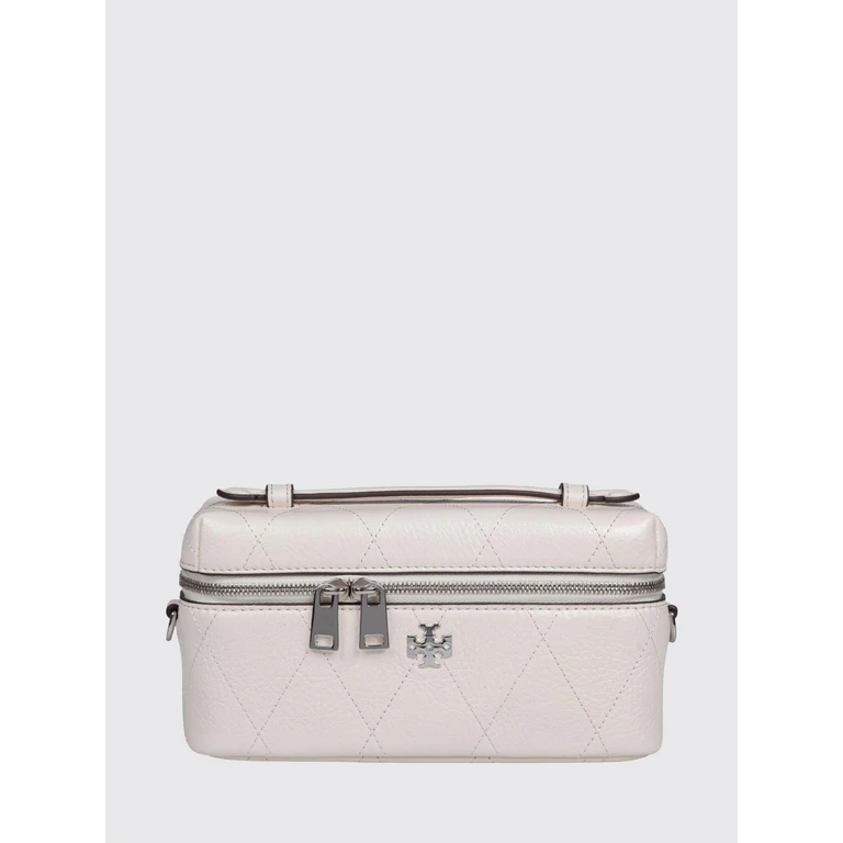 Bolsa de ombro Tory Burch Charlie Vanity Case Creme