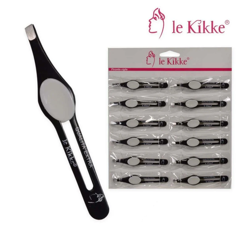 white/black eyelash tweezers