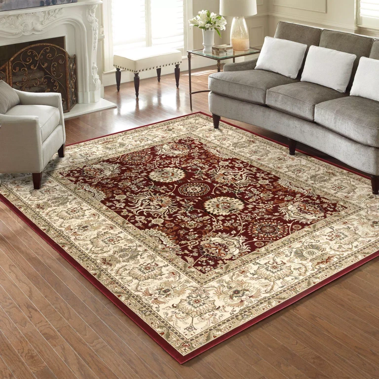 Majestic Astor Traditional Persian Area Rug:- Astor Red, 9'x13'