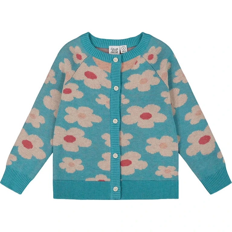 Button Front Knitted Cardigan - Little Girl