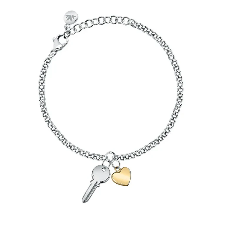 Original Two-Tone Bracelet With Charms Passioni Saun17