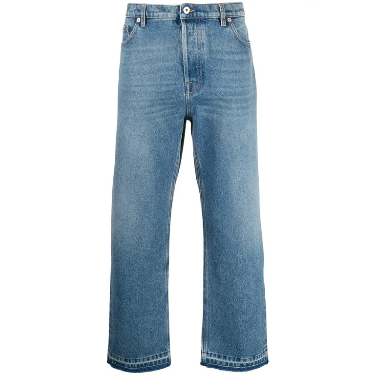 Garavani Dual Material Denim Trousers