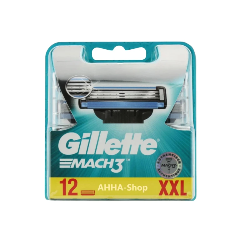 Gillette Mach3 refill contains 12 heads