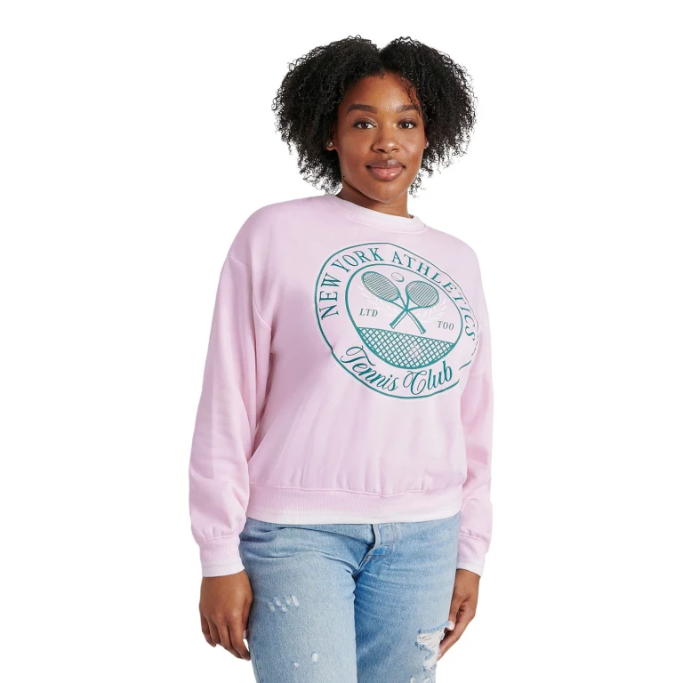 GRAPHIC SWEATSHIRT - PINK S:- S, Pink