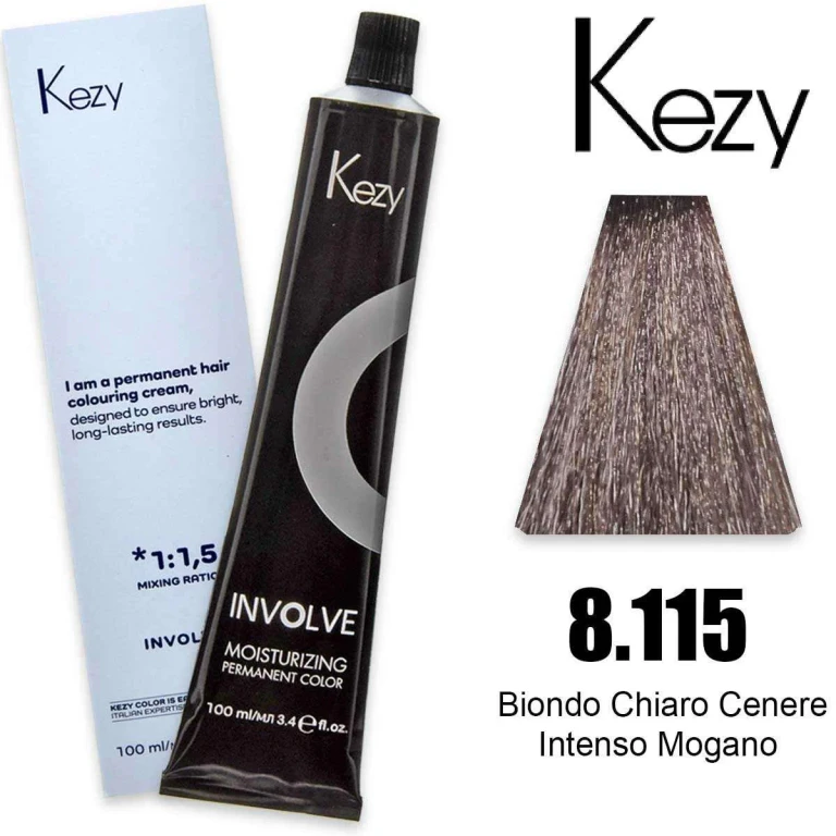 involve color 100 ml light blonde ash intense mahogany 8.115