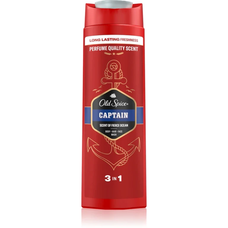 3 In 1 Shower Gel Captain (Shower Gel + Shampoo) - Volume: 400 Ml
