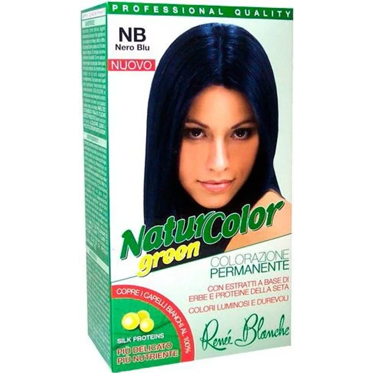 Renee Blanche Hair Dye Permanent Natural Coloring Natur Color Greenblack Blue Black Blue