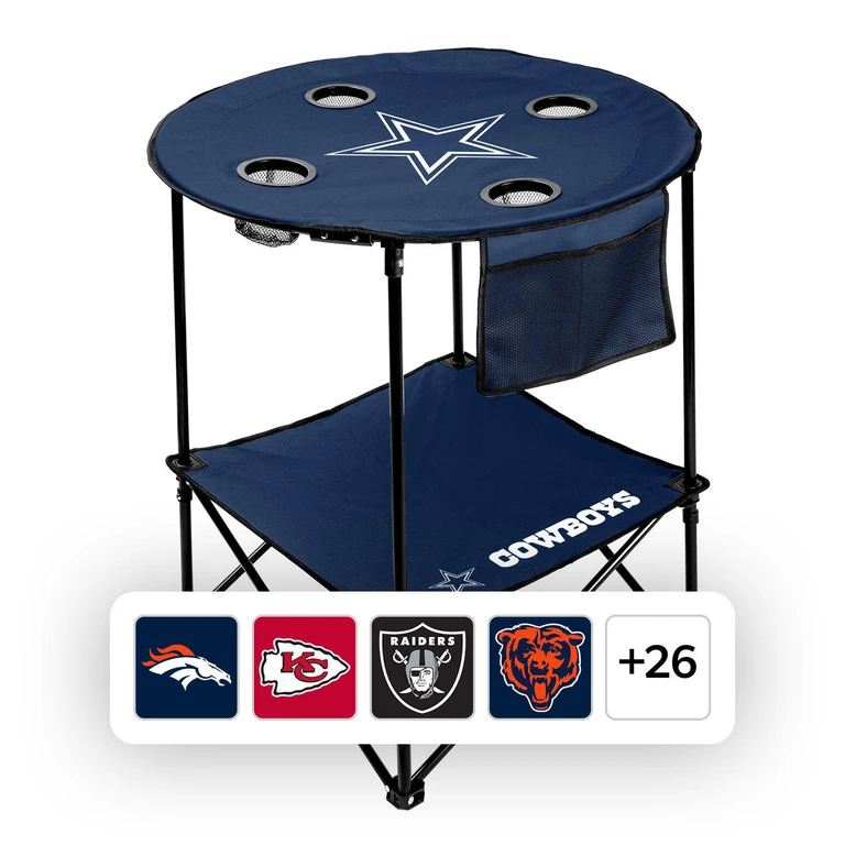 NFL Round Table w/ Shelf - Buffalo Bills:- Buffalo Bills