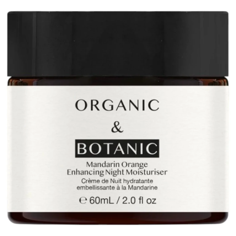 Organic botanical moisturizing cream with mandarin for night use for the face 60 ml