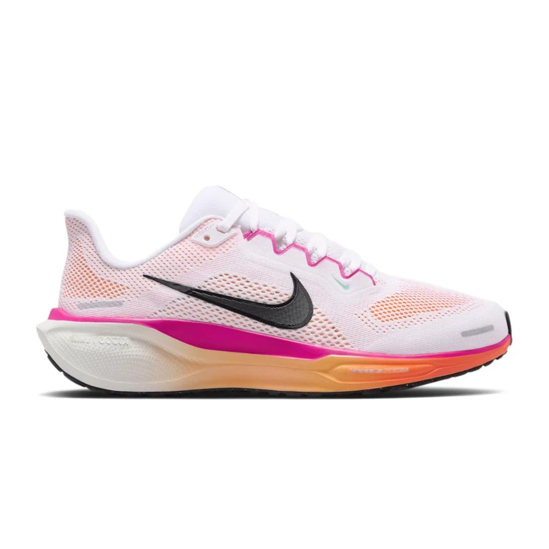 Women's Nike Air Zoom Pegasus 41 - White/Fire Pink/Orange Pulse