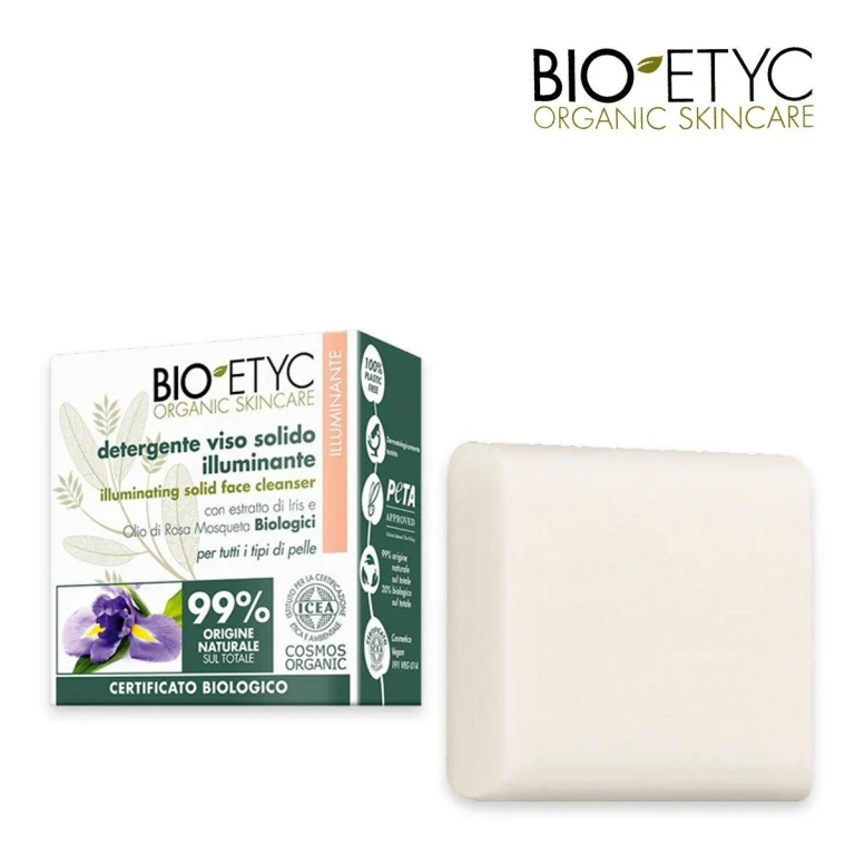 Bioetyc organic solid face cleanser 75 gr