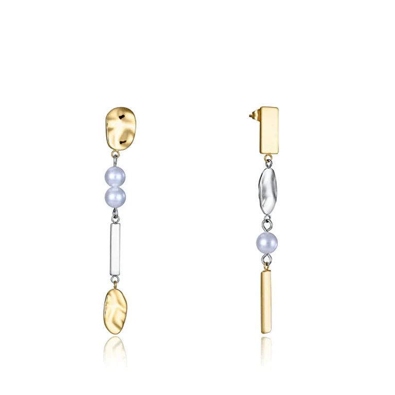 Elegant Drop Earrings with Synthetic Pearls 75372E01019