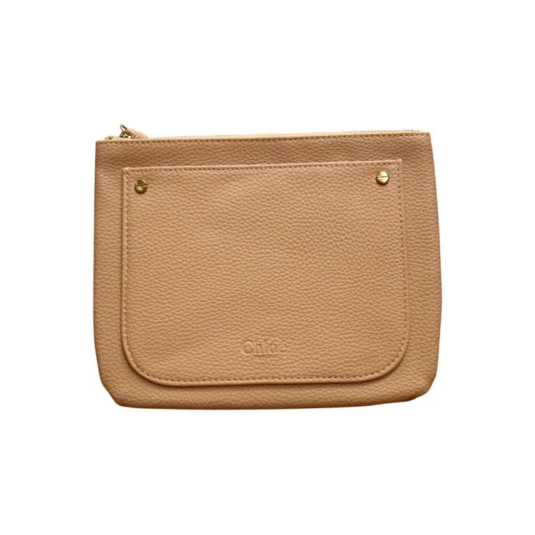 , Chloe, Faux Leather, Fabric Bag, Travel, Brown
