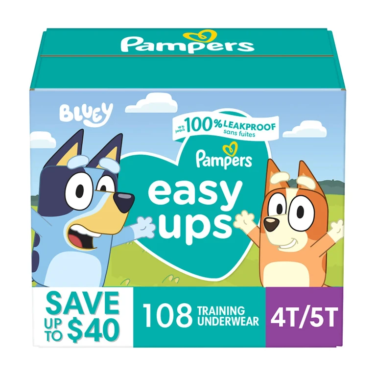 Easy Ups Training Pants Underwear, Sizes 2T-6T:- 4T-5T, 108 ct., 37+ lbs.