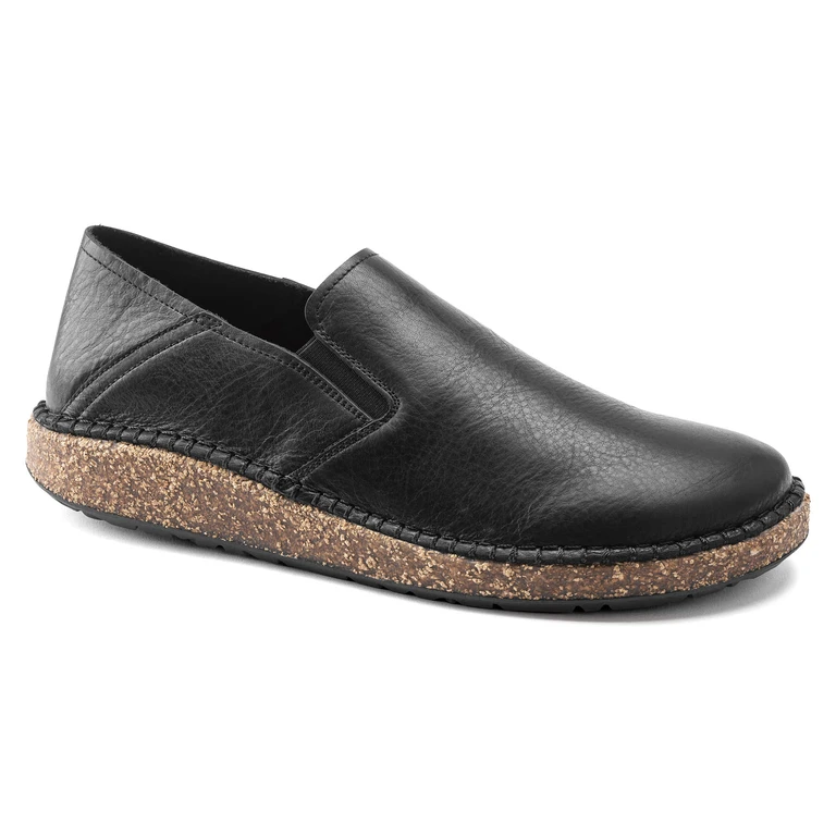 Callan Leather Vintage Wood Black