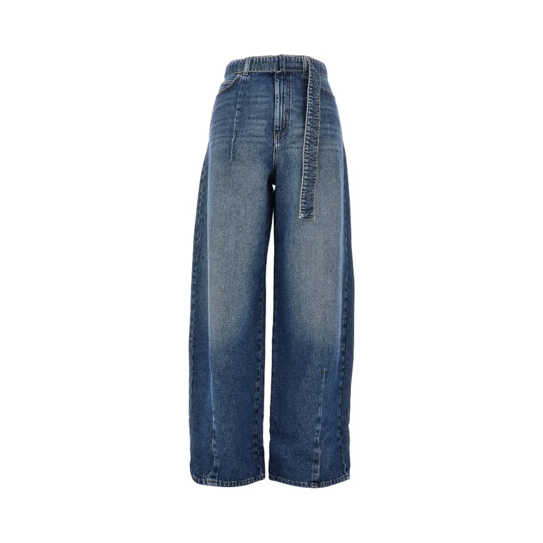 MAX MARA WEEKEND Cotton denim oversized jeans Woman 38