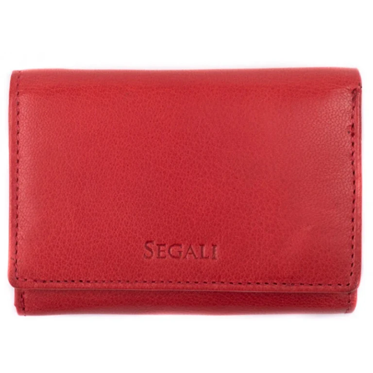 Women's Leather Wallet 7106 B S Red