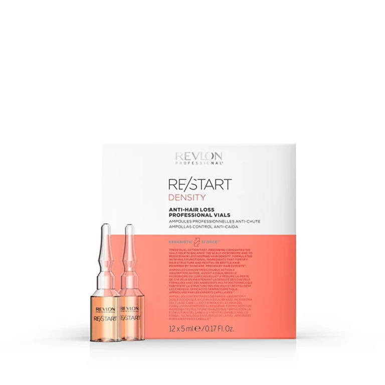 Vials Against Hair Loss Restart Density (Professional Anti-Hair Loss Vials) 12 X 5 Ml