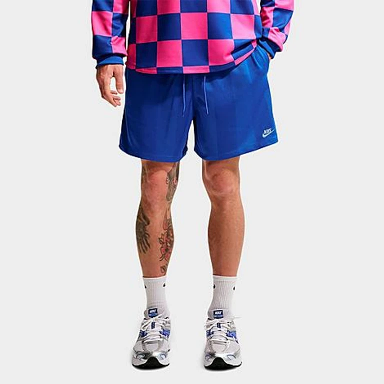 Sportswear Club Jacquard Flow Shorts in Game Royal/Hydrogen Blue