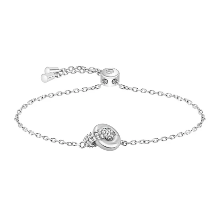 Delicate Bracelet in Steel with Live Precious Crystals 1580756