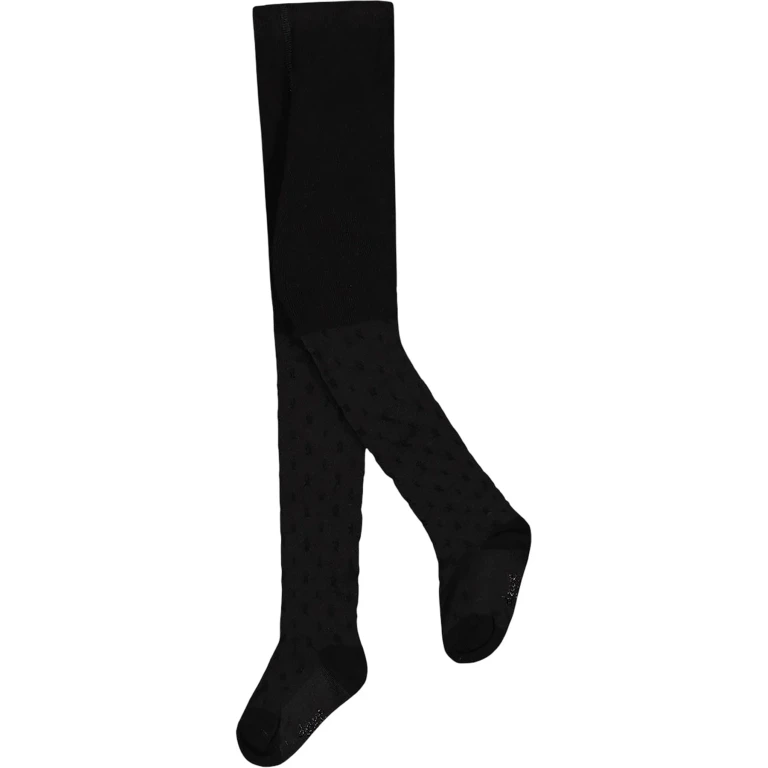 Knit Tights with Star Pattern - Little Girl