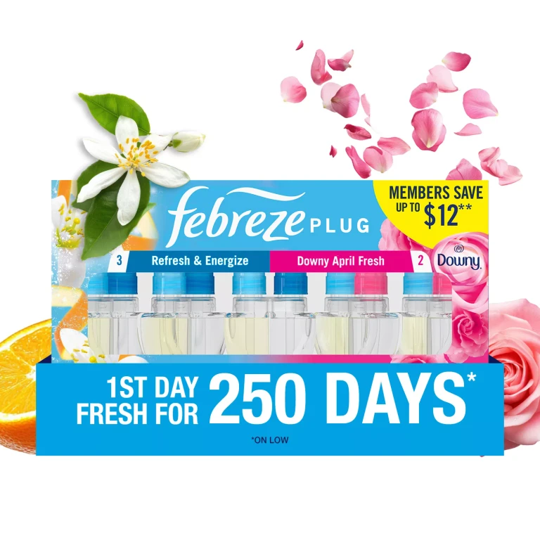 Plug Air Freshener, Refresh & Energize + Downy April Fresh, 5 refills, 4.35 fl. oz.