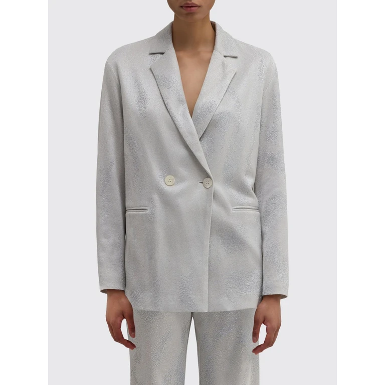Double-Breasted Viscose and Cotton Blazer (25EM2M0L0104796F111)