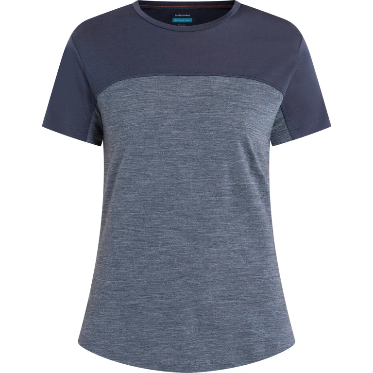 125 Cool-Lite Sphere III Merino Blend Colour Block T-Shirt - Women's