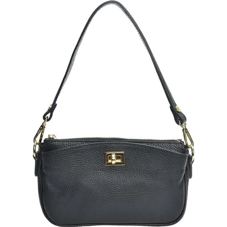 Women's Black Leather Handbag